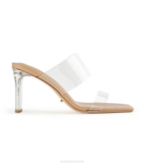 Blockabsätze| de Tony Bianco Frauen Chicago-Heels klares Vinylit/Hautnappa 4624219